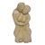 Crocodile wood statuette, 'One Soul' - Romantic Crocodile Wood Sculpture of Loving Couple from Bali (image 2a) thumbail