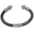 Onyx cuff bracelet, 'Fern Temple' - Onyx and Sterling Silver Cuff Bracelet from Bali (image 2d) thumbail