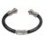 Blue topaz cuff bracelet, 'Fern Temple' - Blue Topaz and Sterling Silver Cuff Bracelet from Bali (image 2d) thumbail