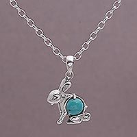 Turquoise pendant necklace,