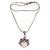 Amethyst pendant necklace, 'Diamond Warrior' - Amethyst and Sterling Silver Face Necklace from Bali (image 2a) thumbail