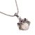 Amethyst pendant necklace, 'Diamond Warrior' - Amethyst and Sterling Silver Face Necklace from Bali (image 2c) thumbail