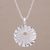 Sterling silver pendant necklace, 'Seashell Ridges' - Sterling Silver Seashell Pendant Necklace from Bali thumbail