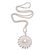 Sterling silver pendant necklace, 'Seashell Ridges' - Sterling Silver Seashell Pendant Necklace from Bali (image 2a) thumbail
