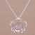 Sterling silver pendant necklace, 'Jasmine Shimmer' - Sterling Silver Floral Pendant Necklace from Bali (image 2b) thumbail