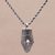Sterling silver pendant necklace, 'Love of Lizards' - Fair Trade Sterling Silver Lizard Heart Pendant Necklace thumbail