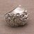 Sterling silver dome ring, 'Celuluk Charm' - Sterling Silver Ring Depicting Balinese Demon (image 2d) thumbail