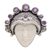 Amethyst cocktail ring, 'Sunshine Knight' - Amethyst and Sterling Silver Face Cocktail Ring from Bali (image 2a) thumbail