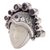 Amethyst cocktail ring, 'Sunshine Knight' - Amethyst and Sterling Silver Face Cocktail Ring from Bali (image 2e) thumbail