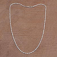 Featured review for Sterling silver chain necklace, Luminous Sparkle