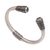 Blue topaz cuff bracelet, 'Daylight Altar' - Blue Topaz Spiral Motif 925 Silver Cuff Bracelet from Bali (image 2a) thumbail