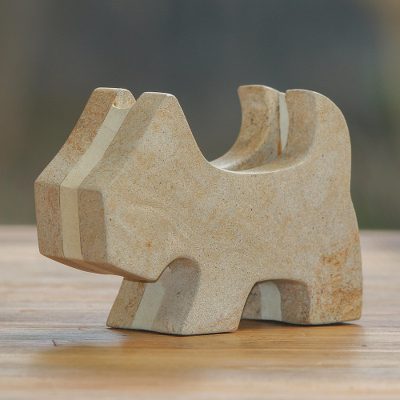 Sandstone business card holder, Yorkshire Helper