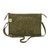 Leather shoulder bag, 'Shimmering Morning in Olive' - Adjustable Leather Shoulder Bag in Olive from Java thumbail