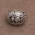 Sterling silver dome ring, 'Lion Domain' - 925 Sterling Silver Lion Dome Ring from Bali (image 2d) thumbail
