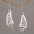 Blue topaz dangle earrings, 'Beautiful Vines' - Blue Topaz Vine Motif Dangle Earrings from Bali thumbail