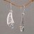 Blue topaz dangle earrings, 'Beautiful Vines' - Blue Topaz Vine Motif Dangle Earrings from Bali (image 2b) thumbail
