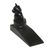 Wood doorstop, 'Helpful Kitten in Black' - Handcrafted Suar Wood Cat Doorstop in Black from Bali (image 2e) thumbail