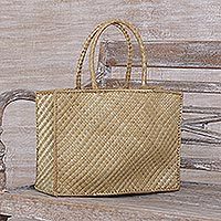 Pandan leaf tote,
