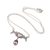 Amethyst pendant necklace, 'Mom' - Amethyst and 925 Silver Mom Pendant Necklace from Bali (image 2f) thumbail