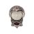 Garnet cocktail ring, 'Celuk Prince' - Garnet and Carved Bone Sterling Silver Celuk Cocktail Ring (image 2a) thumbail