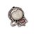 Garnet cocktail ring, 'Celuk Prince' - Garnet and Carved Bone Sterling Silver Celuk Cocktail Ring (image 2d) thumbail