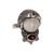 Garnet cocktail ring, 'Celuk Prince' - Garnet and Carved Bone Sterling Silver Celuk Cocktail Ring (image 2e) thumbail