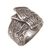 Sterling silver cocktail ring, 'Songket Knot' - Sterling Silver Cultural Cloth Cocktail Ring from Bali (image 2d) thumbail