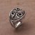 Sterling silver cocktail ring, 'Breezy Songket' - Sterling Silver Spiraling Cocktail Ring from Bali (image 2c) thumbail