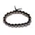 Sterling silver beaded stretch bracelet, 'Dotted Vases' - Sterling Silver Beaded Stretch Bracelet from Bali (image 2d) thumbail
