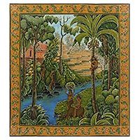 Batik painting,