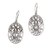 Blue topaz dangle earrings, 'Daylight Lotus' - Blue Topaz and Sterling Silver Lotus Dangle Earrings (image 2a) thumbail