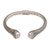 Cultured pearl cuff bracelet, 'Shrine' - Handcrafted Cultured Pearl and Sterling Silver Cuff Bracelet (image 2a) thumbail
