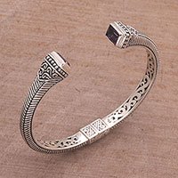 Amethyst cuff bracelet,