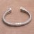 Amethyst cuff bracelet, 'Bali Charm' - Sterling Silver and Amethyst Cuff Bracelet from Indonesia (image 2c) thumbail