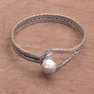 Sterling silver bangle bracelet, Magical Silver