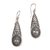 Blue topaz dangle earrings, 'Sparkling Delight' - Handcrafted Blue Topaz and Sterling Silver Dangle Earrings (image 2a) thumbail
