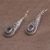 Blue topaz dangle earrings, 'Sparkling Delight' - Handcrafted Blue Topaz and Sterling Silver Dangle Earrings (image 2b) thumbail
