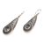 Blue topaz dangle earrings, 'Sparkling Delight' - Handcrafted Blue Topaz and Sterling Silver Dangle Earrings (image 2c) thumbail