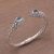 Blue topaz cuff bracelet, 'River Pebbles' - Blue Topaz Pebble Motif Cuff Bracelet from Bali (image 2b) thumbail