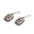 Gold accented blue topaz dangle earrings, 'Faith Pebbles' - Gold Accent Blue Topaz Cross Dangle Earrings from Bali (image 2d) thumbail