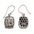 Gold accented blue topaz dangle earrings, 'Faith Pebbles' - Gold Accent Blue Topaz Cross Dangle Earrings from Bali (image 2e) thumbail
