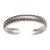 Sterling silver cuff bracelet, 'Shrine Bubbles' - Sterling Silver Circle Motif Cuff Bracelet from Bali (image 2a) thumbail