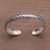Sterling silver cuff bracelet, 'Shrine Bubbles' - Sterling Silver Circle Motif Cuff Bracelet from Bali (image 2c) thumbail