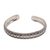 Sterling silver cuff bracelet, 'Shrine Bubbles' - Sterling Silver Circle Motif Cuff Bracelet from Bali (image 2e) thumbail