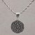 Sterling silver pendant necklace, 'Elegant Triad' - Circular Sterling Silver Pendant Necklace from Indonesia thumbail