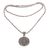 Sterling silver pendant necklace, 'Elegant Triad' - Circular Sterling Silver Pendant Necklace from Indonesia (image 2a) thumbail