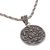 Sterling silver pendant necklace, 'Elegant Triad' - Circular Sterling Silver Pendant Necklace from Indonesia (image 2d) thumbail