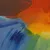 'Twilight' - Original Abstract Sunset Painting in Primary Tones from Java (image 2b) thumbail