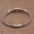 Sterling silver pendant bracelet, 'Turtle Shell' - Artisan Crafted Sterling Silver Pendant Bracelet from Bali (image 2c) thumbail