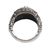 Garnet cocktail ring, 'Songket Synergy' - Garnet and 925 Silver Songket Cloth Cocktail Ring from Bali (image 2e) thumbail